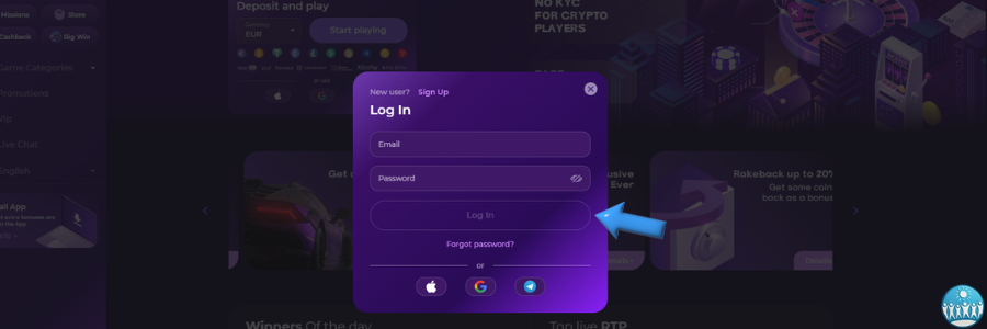 0xBet Casino inloggen
