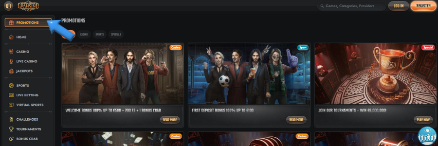 Gransino casino bonus