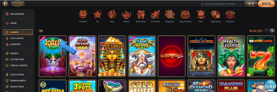 Gransino casino slot