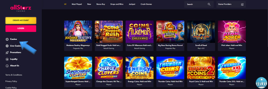 AstroZino casino slot